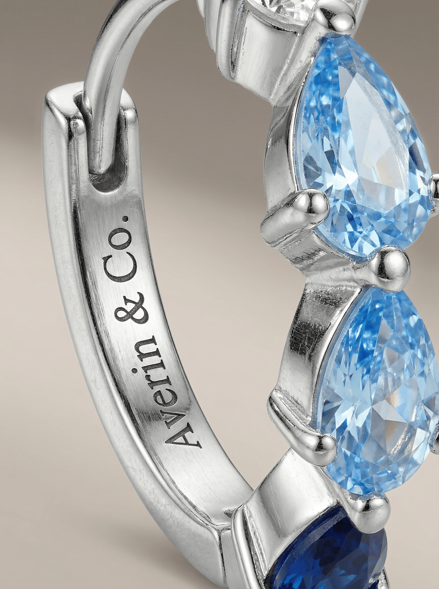 Teardrop Silver Hoops - Averin & Co. -