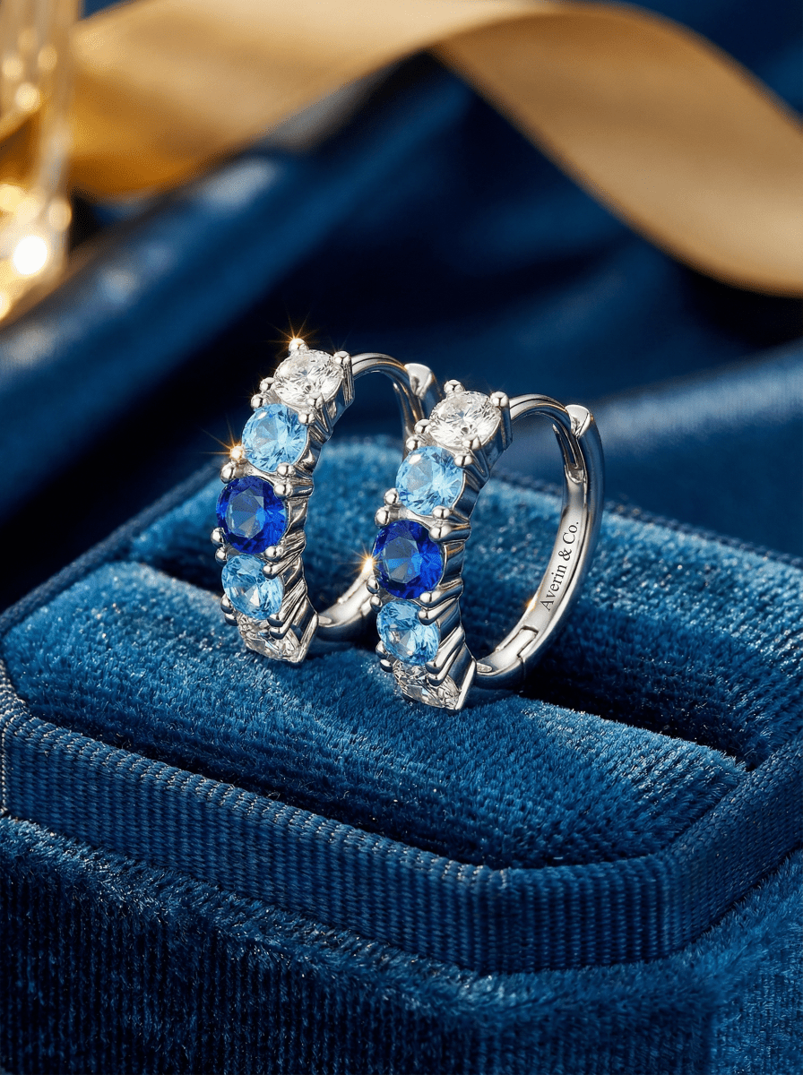 Aurora Crystal Hoops - Averin & Co. - 