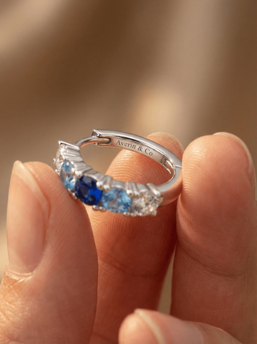 Aurora Crystal Hoops - Averin & Co. - 