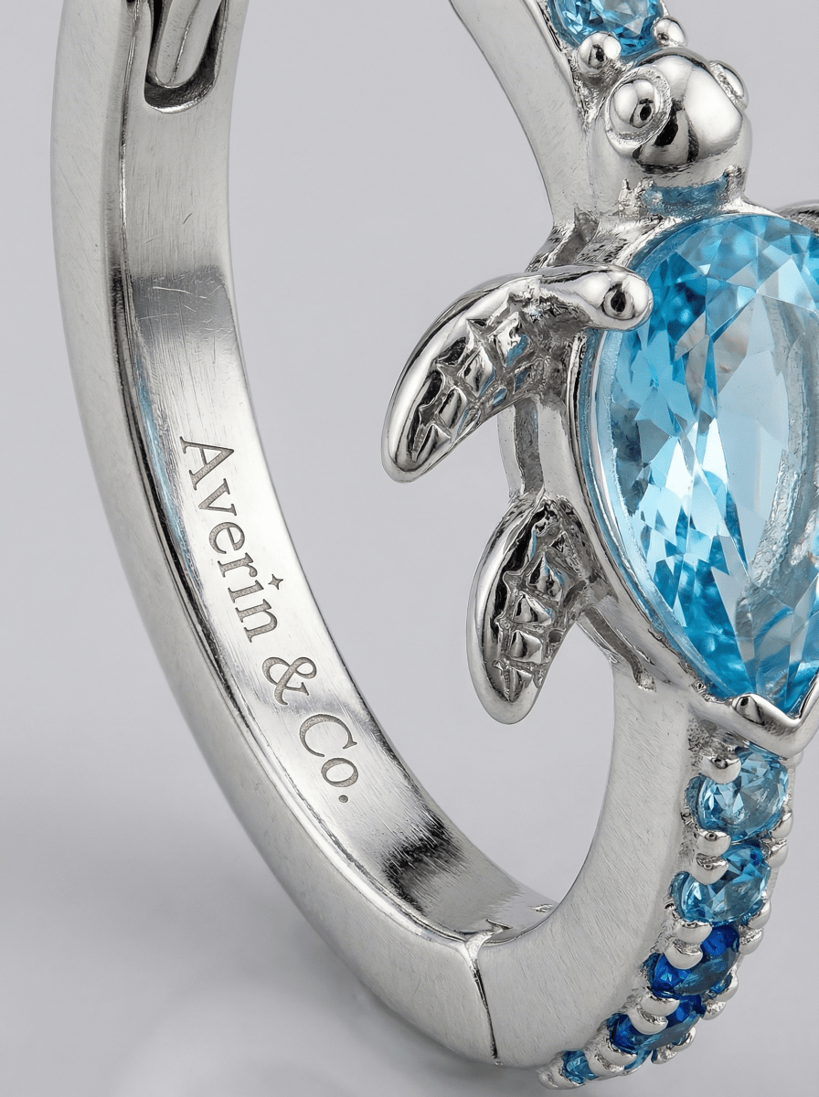 Crystal Turtle Hoops - Averin & Co. - 