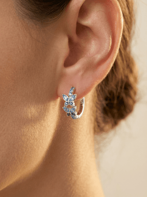 Teardrop Silver Hoops - Averin & Co. - 