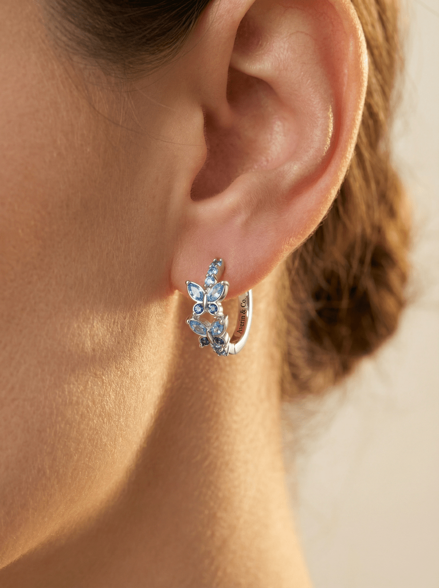 Teardrop Silver Hoops - Averin & Co. - 