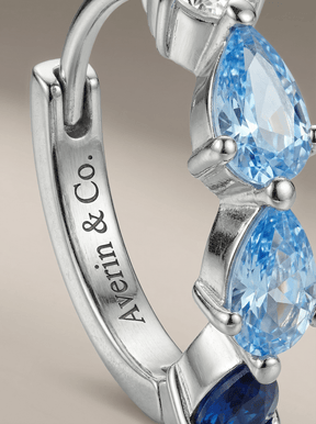 Teardrop Silver Hoops - Averin & Co. - 