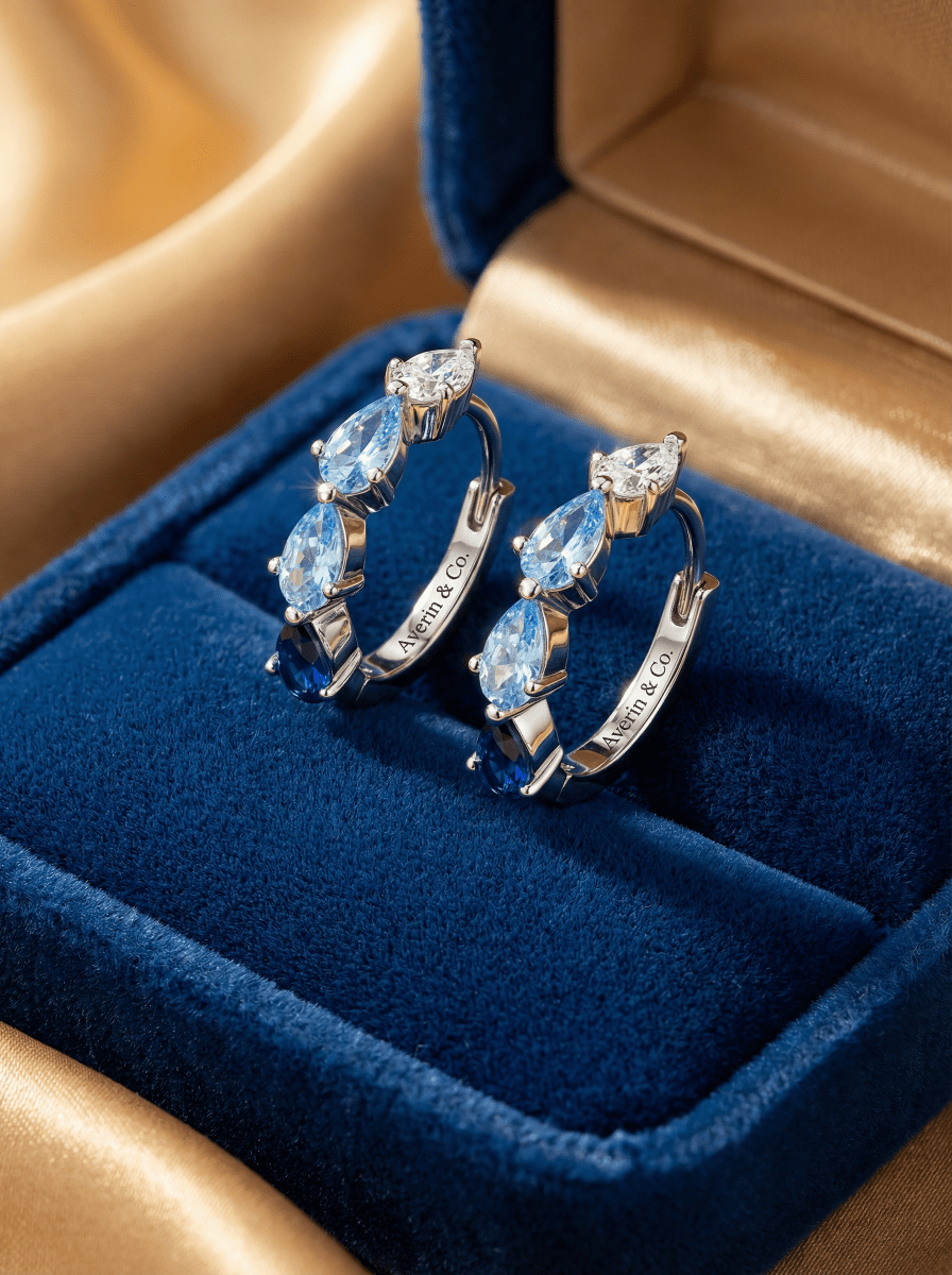 Teardrop Silver Hoops - Averin & Co. - 